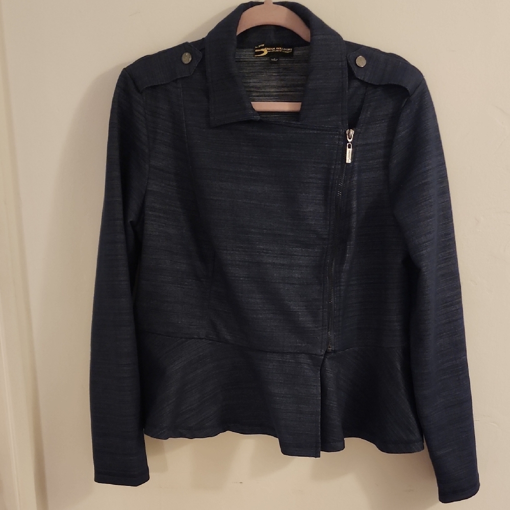 Serena Williams Navy Women's Blazer with Zipper